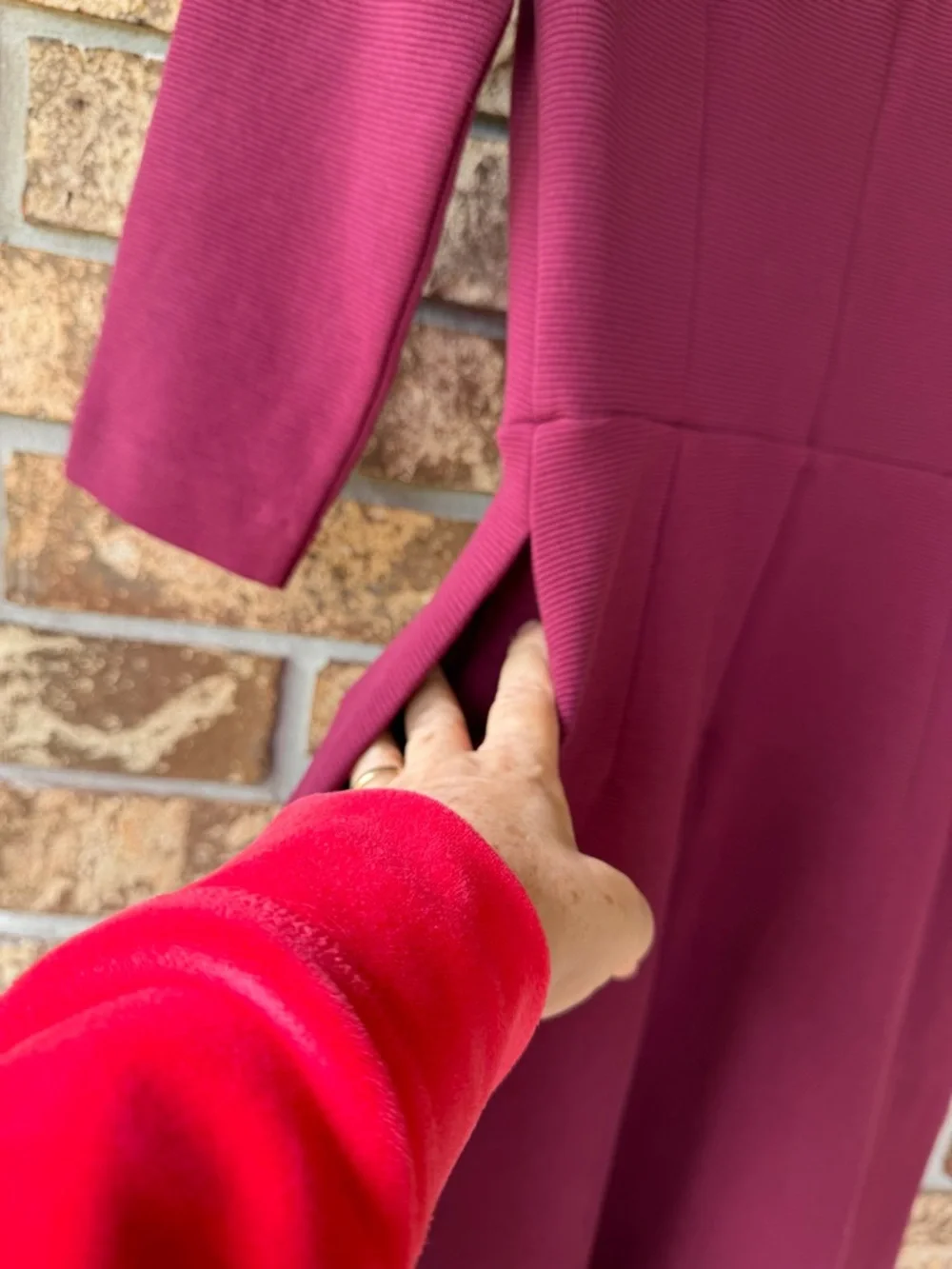 Boden Violet Ottoman Dress Women’s Size 6 Regular Ruby Color Pockets Beautiful! - Picture 10 of 11